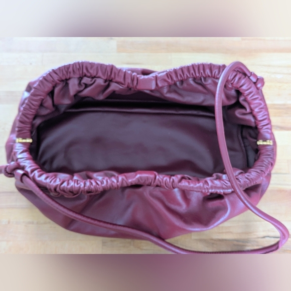 Mansur Gavriel Oversized Cloud Clutch, Oxblood - Picture 6 of 9